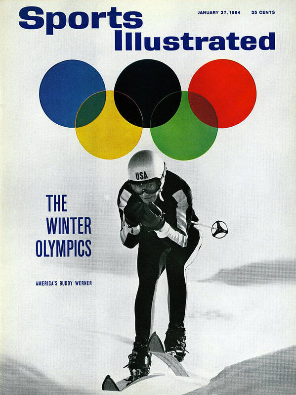 Magazine Cover Poster featuring the photograph Usa Buddy Werner, 1964 Innsbruck Olympic Games Preview Sports Illustrated Cover by Sports Illustrated