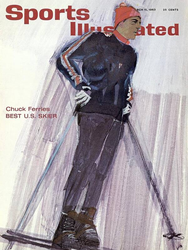 Magazine Cover Poster featuring the photograph Usa Chuck Ferries, Skiing Sports Illustrated Cover by Sports Illustrated