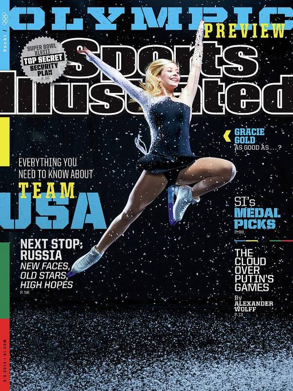 Media Day Poster featuring the photograph Usa Gracie Gold, 2014 Sochi Olympic Games Preview Issue Sports Illustrated Cover by Sports Illustrated