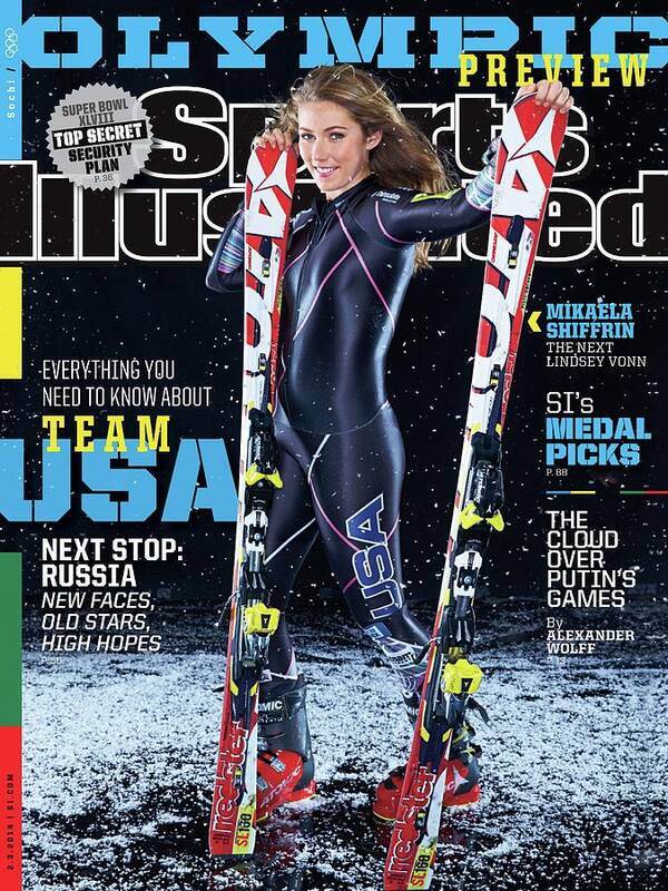 Media Day Poster featuring the photograph Usa Mikaela Shiffrin, 2014 Sochi Olympic Games Preview Sports Illustrated Cover by Sports Illustrated