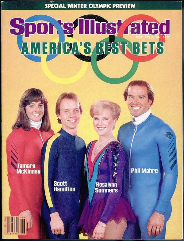 Skiing Poster featuring the photograph Usa Tamara Mckinney, Scott Hamilton, Rosalynn Sumners, And Sports Illustrated Cover by Sports Illustrated