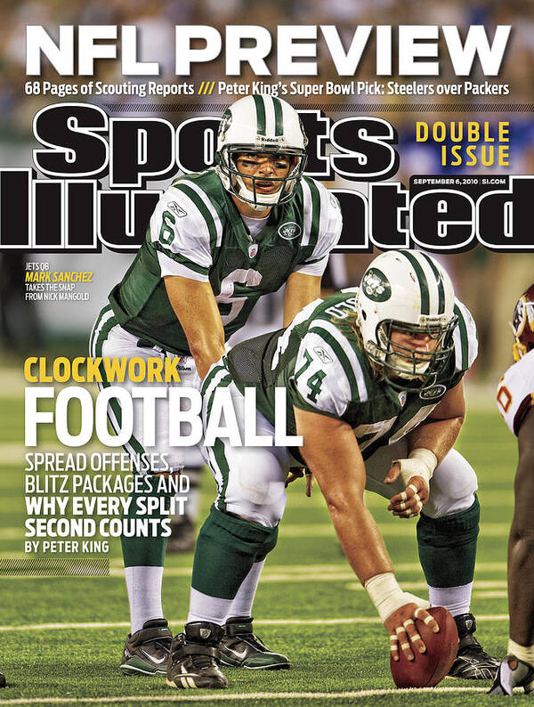Magazine Cover Poster featuring the photograph Washington Redskins V New York Jets Sports Illustrated Cover by Sports Illustrated
