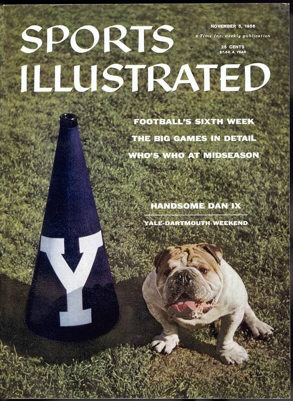 Magazine Cover Poster featuring the photograph Yale Bulldogs Mascot Sports Illustrated Cover by Sports Illustrated