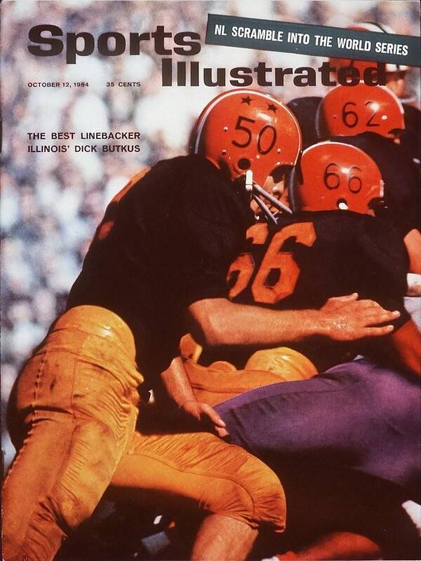 Magazine Cover Poster featuring the photograph Illinois Dick Butkus... Sports Illustrated Cover by Sports Illustrated