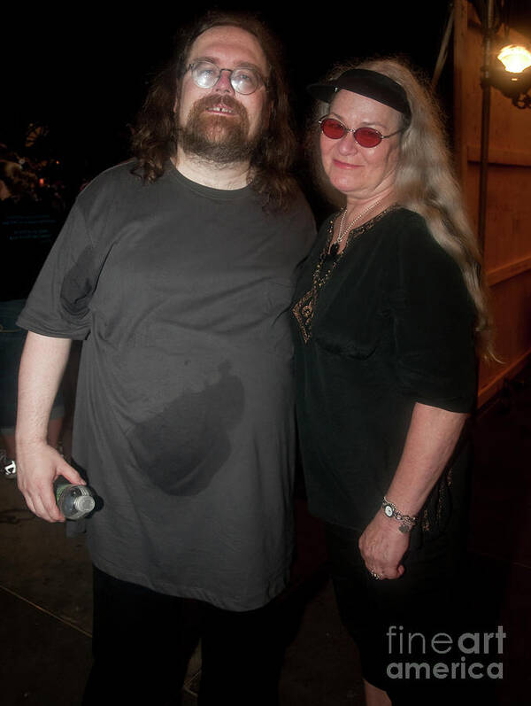 2011 Poster featuring the photograph Jeff Mattson and Donna Jean Godchaux with Dark Star Orchestra at by David Oppenheimer