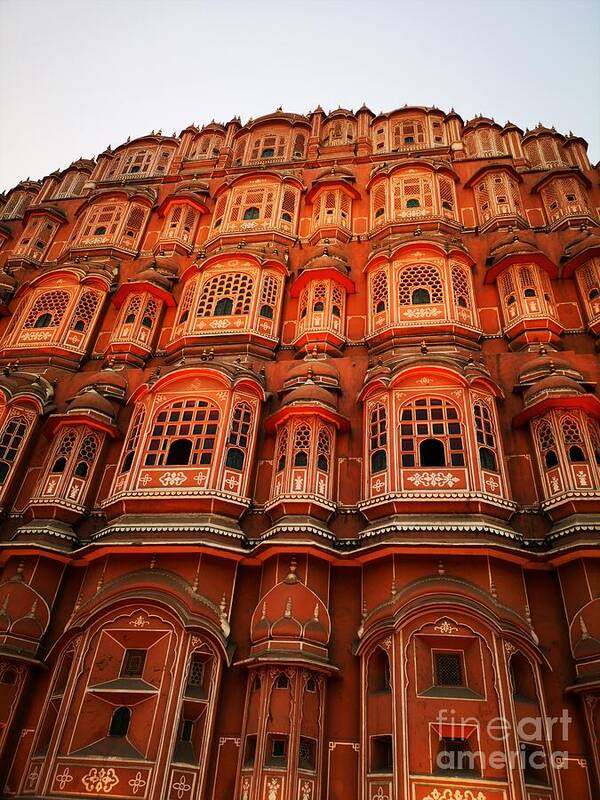 Indian Architecture Poster featuring the photograph Hawa Mahal by Jarek Filipowicz
