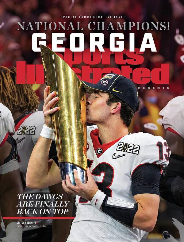 2021 Cfp National Championship Poster featuring the photograph University of Georgia, 2022 NCAA Championship Issue Cover by Sports Illustrated