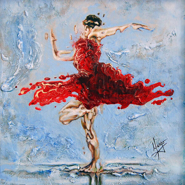 Ballet Poster featuring the painting Balance by Karina Llergo