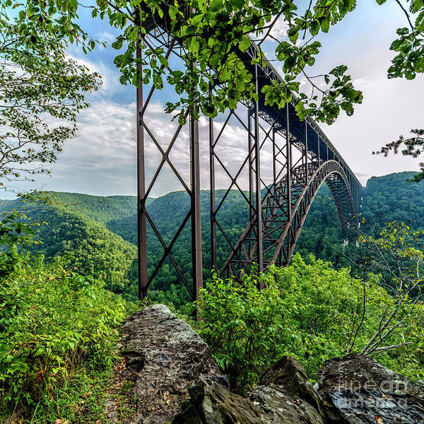 Usa Poster featuring the photograph Beneath New River Gorge Bridge by Thomas R Fletcher