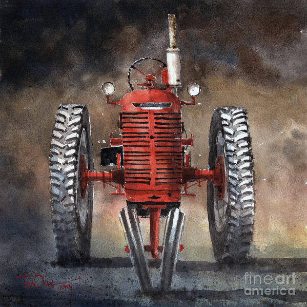 Farmall Poster featuring the painting Farmall Model M by Tim Oliver