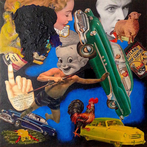  Poster featuring the mixed media Buick by Steve Fields