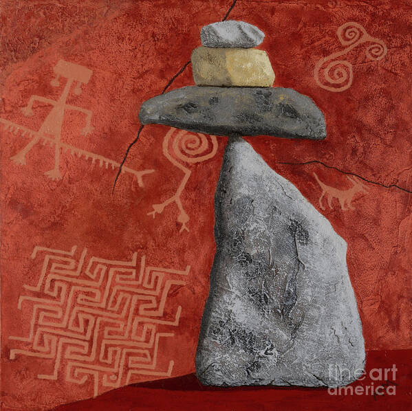 Cairn Poster featuring the photograph On Sacred Ground by Garry McMichael