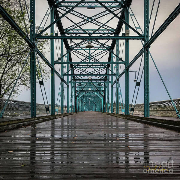 Chattanooga Tn Poster featuring the photograph The Bones of Chattanooga's Walnut Street Bridge by David Levin