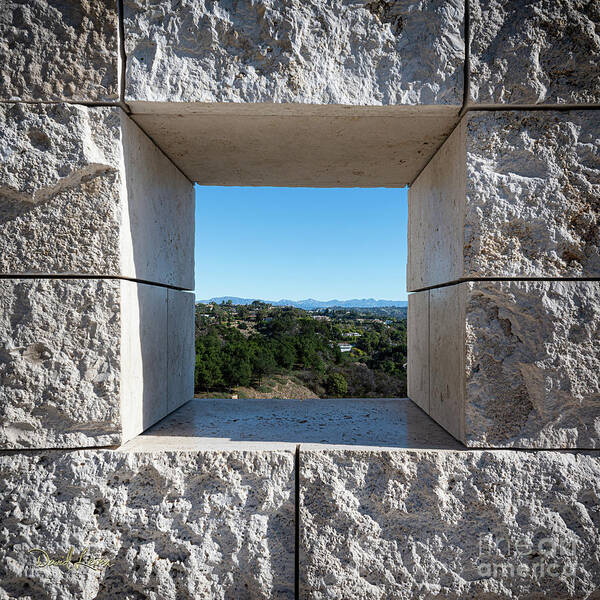Brentwood Poster featuring the photograph A Window on Los Angeles from Afar by David Levin