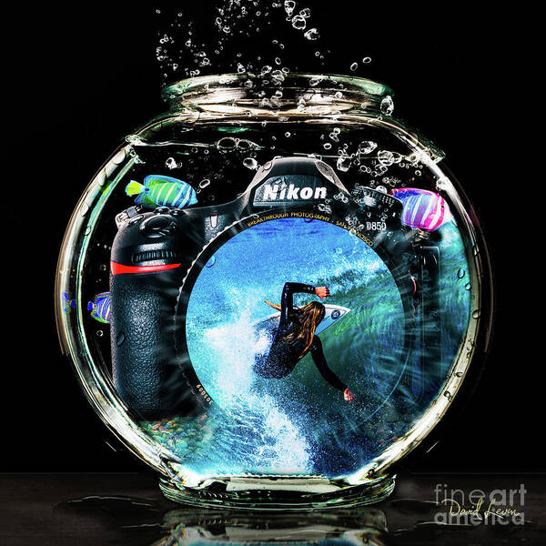 Breakthrough Photography Poster featuring the photograph Captured and Preserved in Camera and Fishbowl by David Levin