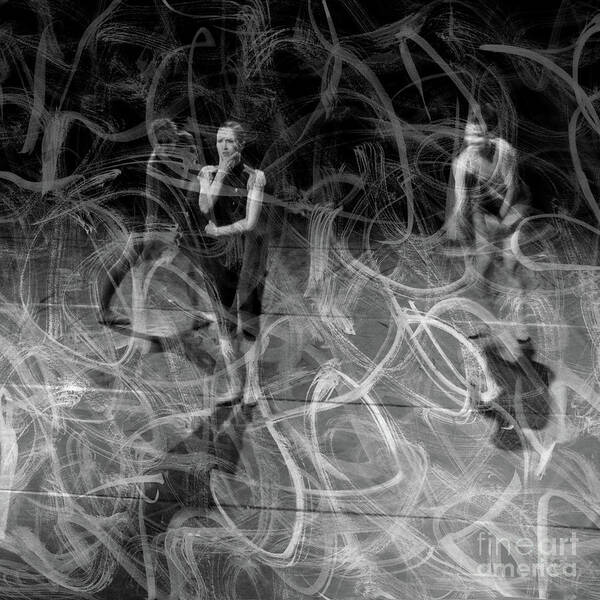 One Moment In Time Poster featuring the photograph Dancing in the dark by Martina Rall