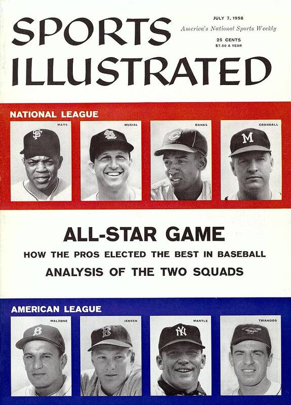 St. Louis Cardinals Poster featuring the photograph 1958 All Star Game Preview Sports Illustrated Cover by Sports Illustrated