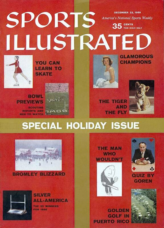 1950-1959 Poster featuring the photograph 1958 Special Holiday Issue Sports Illustrated Cover by Sports Illustrated