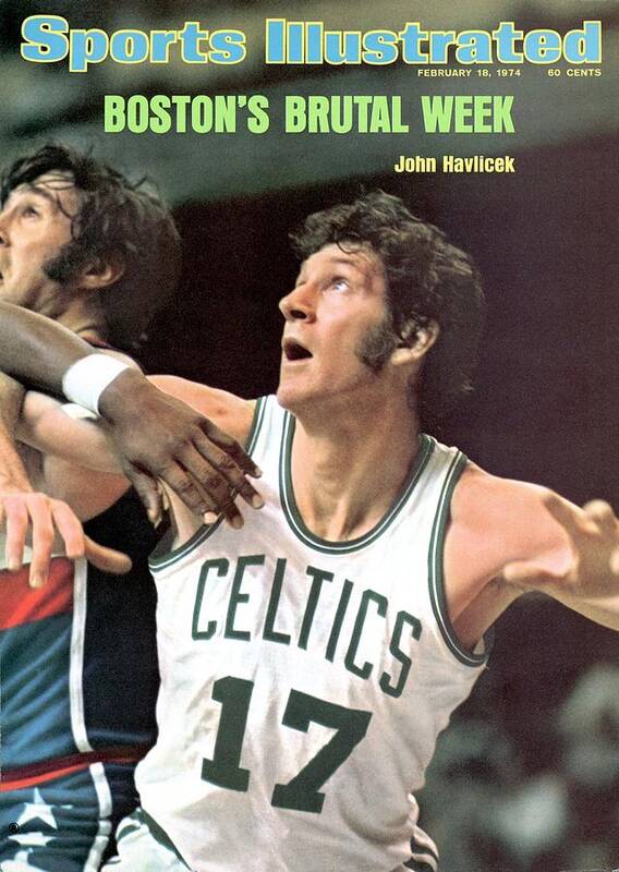 Magazine Cover Poster featuring the photograph Boston Celtics John Havlicek Sports Illustrated Cover by Sports Illustrated