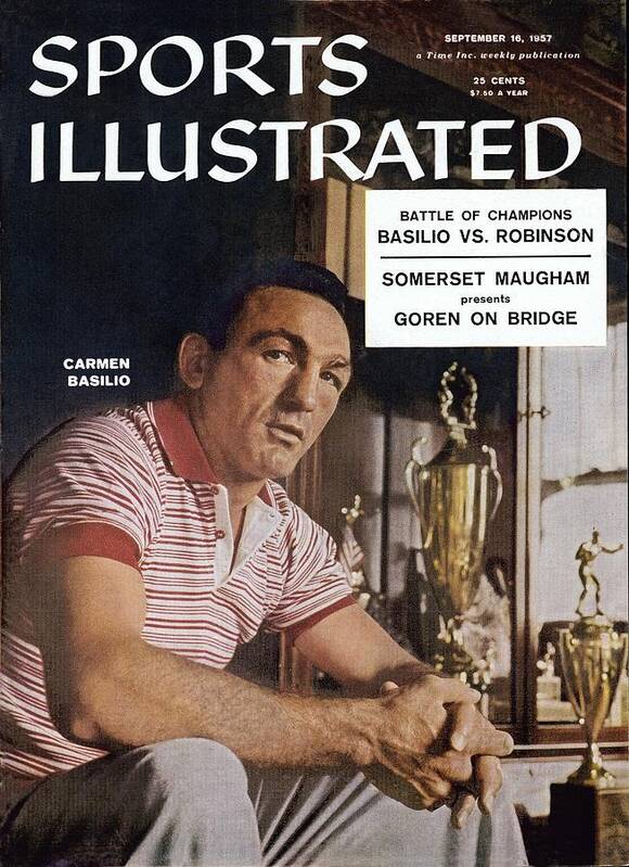 Carmen Basilio Poster featuring the photograph Carmen Basilio, Middleweight Boxing Sports Illustrated Cover by Sports Illustrated