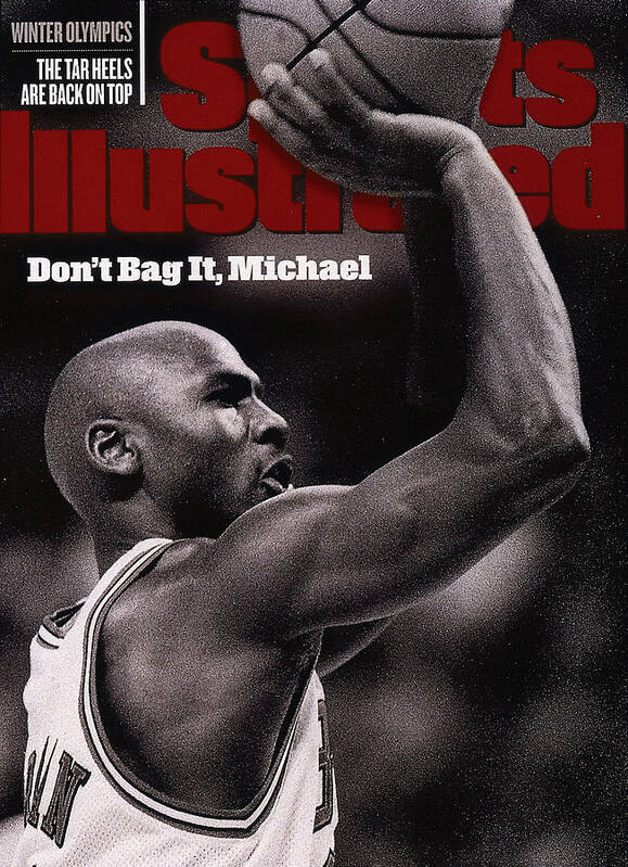 Nba Pro Basketball Poster featuring the photograph Dont Bag It, Michael Sports Illustrated Cover by Sports Illustrated