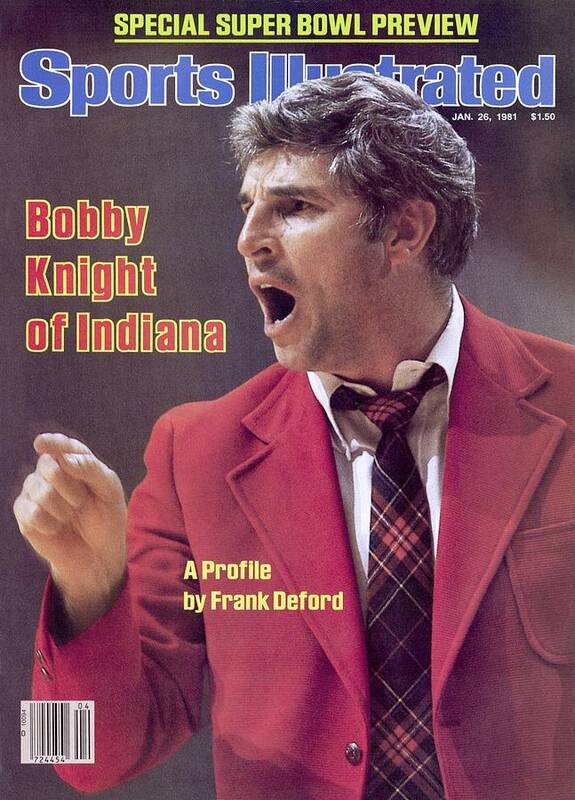 Magazine Cover Poster featuring the photograph Indiana University Coach Bobby Knight Sports Illustrated Cover by Sports Illustrated