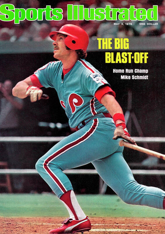 Magazine Cover Poster featuring the photograph Philadelphia Phillies Mike Schmidt... Sports Illustrated Cover by Sports Illustrated