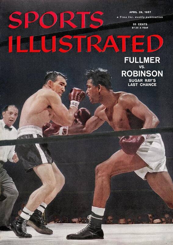 1950-1959 Poster featuring the photograph Sugar Ray Robinson, 1957 World Middleweight Title Sports Illustrated Cover by Sports Illustrated