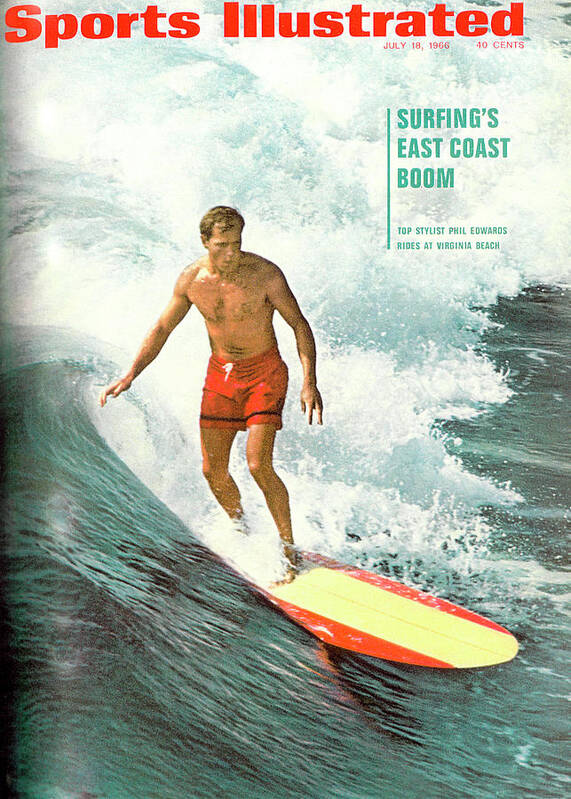 Magazine Cover Poster featuring the photograph Surfings East Coast Boom Sports Illustrated Cover by Sports Illustrated