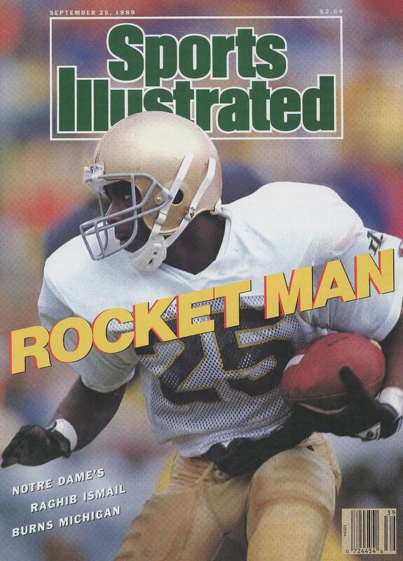 1980-1989 Poster featuring the photograph University Of Notre Dame Rocket Ismail Sports Illustrated Cover by Sports Illustrated