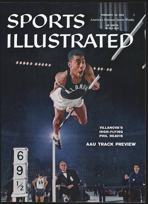 Magazine Cover Poster featuring the photograph Villanova Phil Reavis, 1957 Aau National Indoor Sports Illustrated Cover by Sports Illustrated