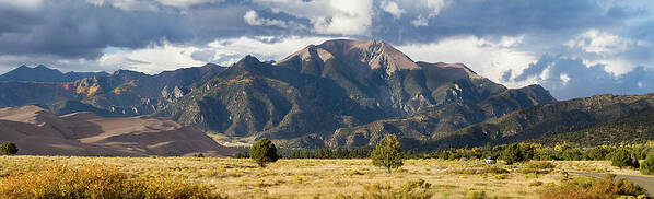 Colorado Poster featuring the photograph The Great Sand Dunes Triptych - Part 3 by Tim Stanley