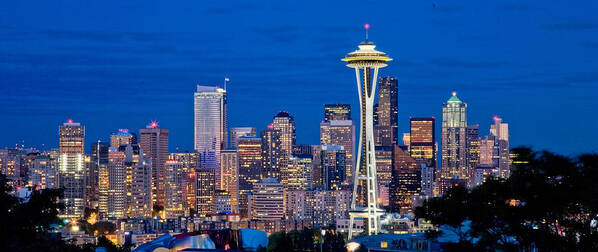 Skyline Poster featuring the photograph Seattle's Beautiful Skyline by Matthew Bamberg