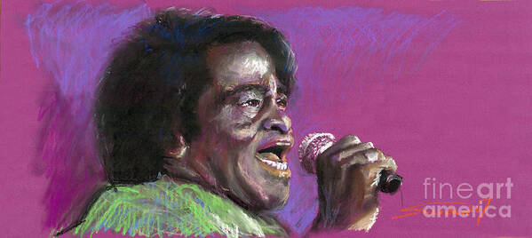 Jazz Poster featuring the painting Jazz. James Brown. by Yuriy Shevchuk