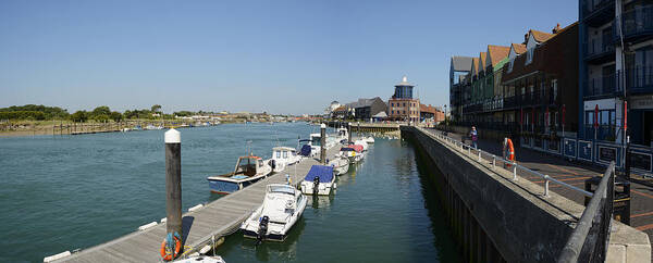 Panoramic Poster featuring the photograph The River Arun at Littlehampton by Hazy Apple