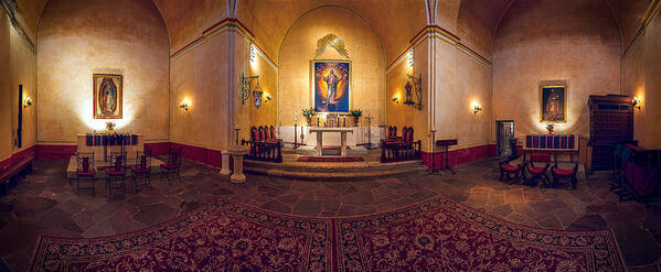 San Antonio Poster featuring the photograph Mission Concepcion Pano by Tim Stanley