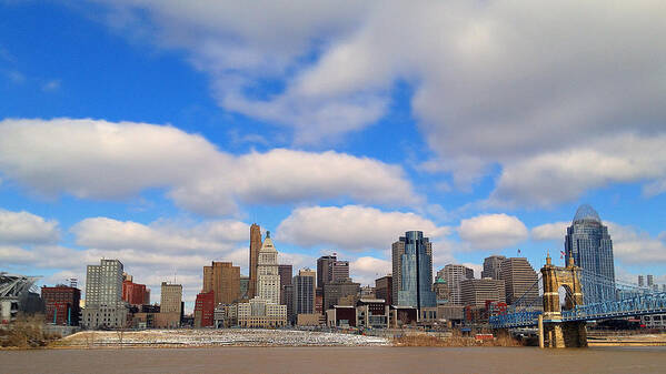 February 2013 Poster featuring the photograph Cincinnati Skyline by Pam DeCamp