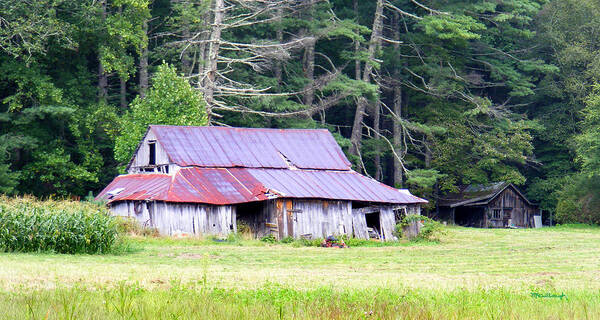 Barns Poster featuring the photograph Old Barn near Cashiers NC by Duane McCullough