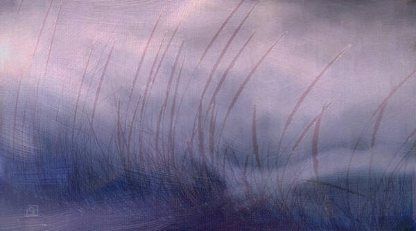 Landscape Poster featuring the painting Winter Long Grass by Jean Moore