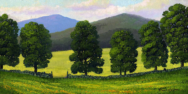 Landscape Poster featuring the painting Stonewall Field by Frank Wilson