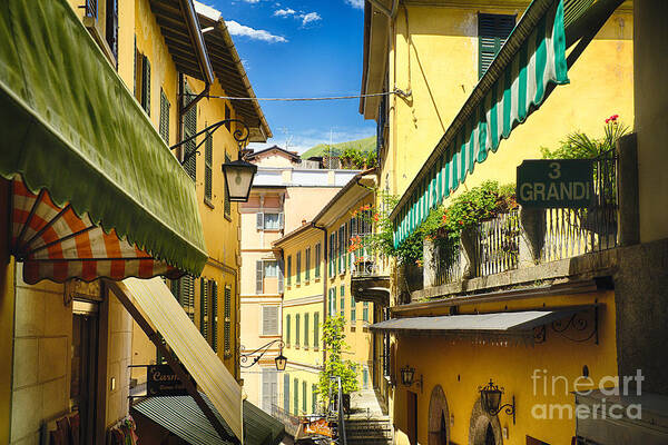 Bellagio Poster featuring the photograph Bellagio Street Charm IV by George Oze