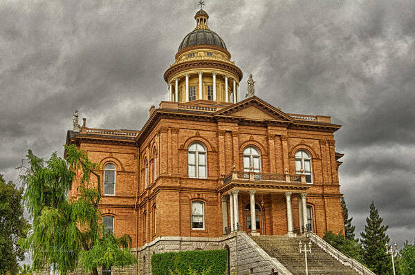 Buildings Poster featuring the photograph Historic Placer County Courthouse by Jim Thompson