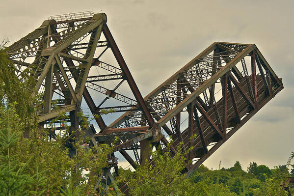 Ballard Poster featuring the photograph Ballard Railroad Bridge #5 by Steven Lapkin