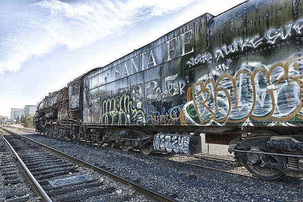 2925 Poster featuring the photograph 4 8 4 ATSF 2925 In Repose by Jim Thompson