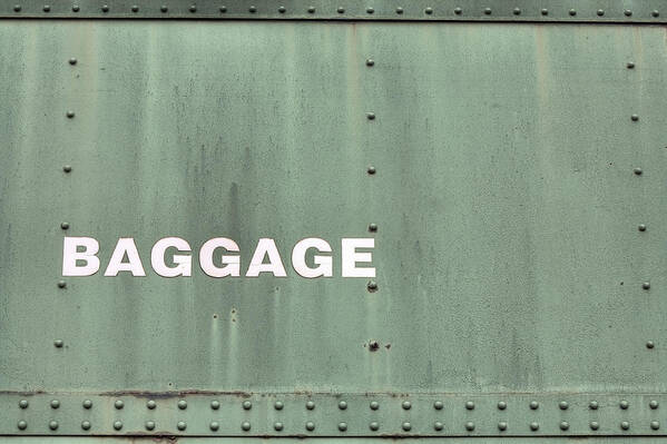  Train Poster featuring the photograph Baggage by JC Findley