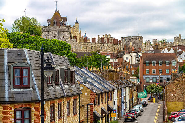 Windsor Castle Poster featuring the photograph Castle Above the Town by Tim Stanley