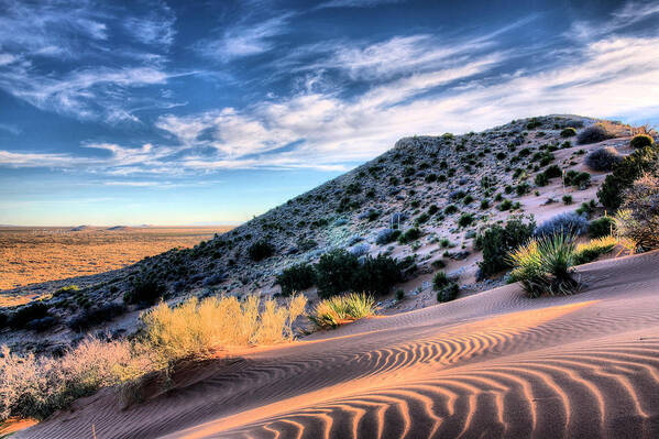 Blue Sky Poster featuring the photograph El Paso Blue by JC Findley