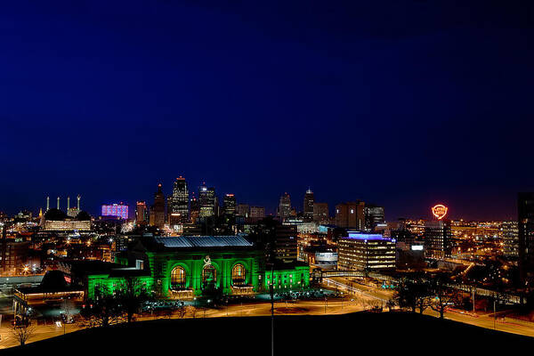 Kansas City Poster featuring the photograph Metro Lights by Sennie Pierson