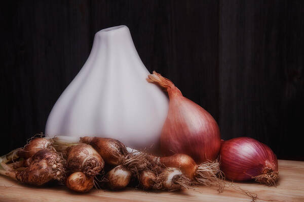 Allium Poster featuring the photograph Onions by Tom Mc Nemar
