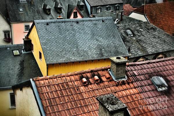 Roofs Poster featuring the photograph Rooftops by Nick Biemans